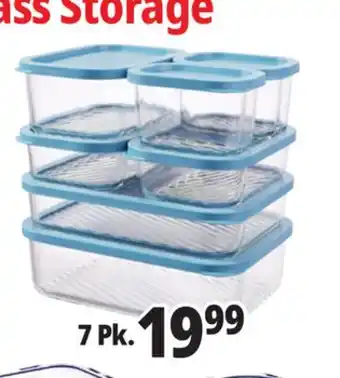 Ocean State Job Lot Home Living 7-Piece Glass Storage Set offer