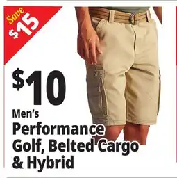 Ocean State Job Lot Men's Performance Golf, Belted Cargo & Hybrid offer