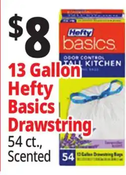 Ocean State Job Lot 13 Gallon Hefty Basics Drawstring offer