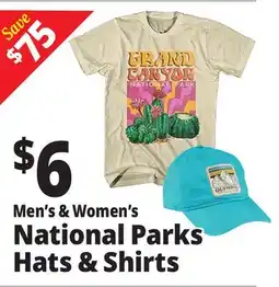 Ocean State Job Lot Men's & Women's National Parks & Shirts offer