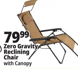 Ocean State Job Lot Oversized Zero Gravity Chair with Canopy Tan offer