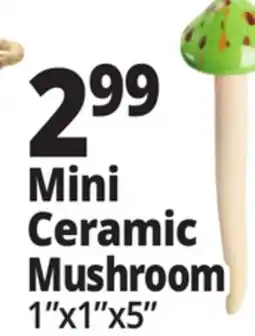 Ocean State Job Lot Mini Ceramic Mushroom offer