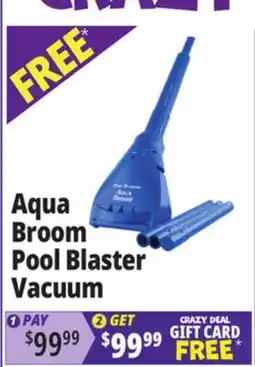 Ocean State Job Lot Aqua Broom Pool Blaster Vacuum offer
