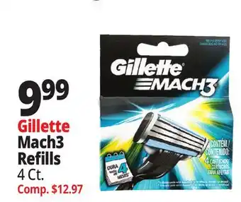 Ocean State Job Lot Gillette Mach3 Razor Blade Refills 4 Count offer