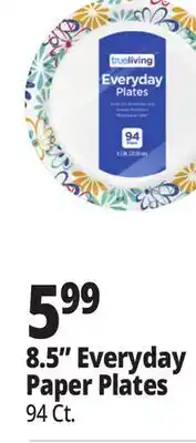Ocean State Job Lot True Living Everyday Paper Plates 94 ct 8.5 offer