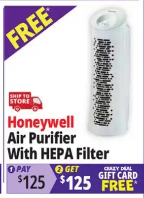 Ocean State Job Lot Honeywell HEPA Clean Tower Air Purifier offer