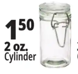 Ocean State Job Lot Spice Jar Glass 2oz Cylinder with Flip Top Lid offer