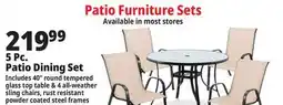 Ocean State Job Lot Round Bronze Finish Glass Top Patio Table 40 offer
