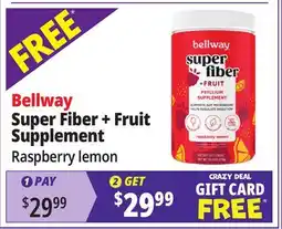 Ocean State Job Lot Bellway Psyllium Husk Powder Fiber Supplement Raspberry Lemon 18oz offer