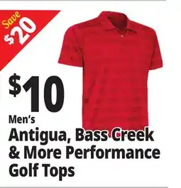 Ocean State Job Lot Men's Antigua, Bass Creek & More Performance s Golf Tops offer