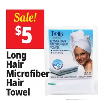 Ocean State Job Lot Trellis Boutique Long Hair Microfiber Towel offer