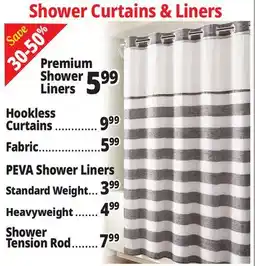 Ocean State Job Lot Shower Curtians & Liners offer