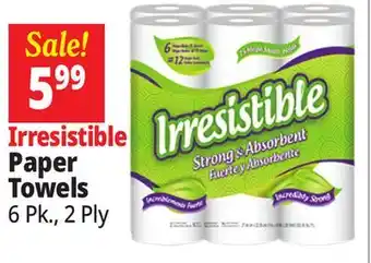 Ocean State Job Lot Irresistible Paper Towels 6 Count offer