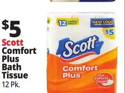 Ocean State Job Lot Scott Comfort Plush Bathroom Tissue 12 Count offer