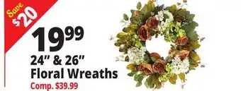 Ocean State Job Lot 24 & 26 Floral Wreaths offer
