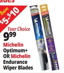 Ocean State Job Lot Michelin Optimum+ OR Michelin Endurance Wiper Blades offer