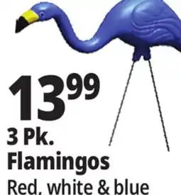 Ocean State Job Lot 3 Pk Flamingos offer