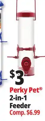 Ocean State Job Lot Perky Pet 2-in-1 Feeder offer
