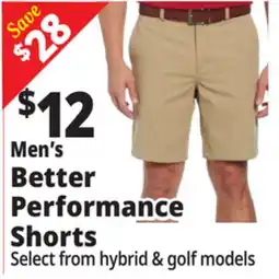 Ocean State Job Lot Men's Better Performance Shorts offer
