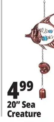 Ocean State Job Lot 20 Sea Creature Wind Chime offer