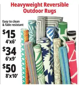 Ocean State Job Lot Heavyweight Reversible Outdoor Rugs offer