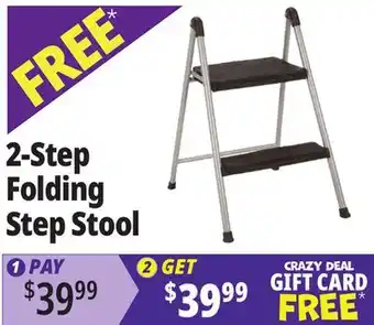 Ocean State Job Lot Cosco 2-Step Folding Step Stool offer