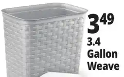 Ocean State Job Lot Sterlite 3.4 Gal. Weave Wastebasket offer