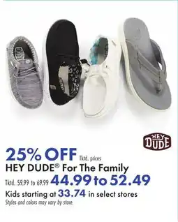 Boscov's HEY DUDE For The Family offer