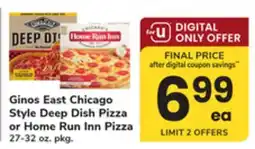 ACME Ginos East Chicago Style Deep Dish Pizza or Home Run Inn Pizza offer