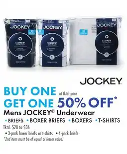 Boscov's Mens JOCKEY Underwear offer