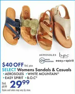 Boscov's SELECT Womens Sandals & Casuals offer