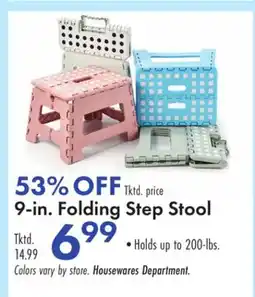 Boscov's 9-in. Folding Step Stool offer