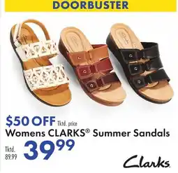 Boscov's Womens CLARKS Summer Sandals offer