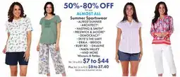 Boscov's ALMOST ALL Summer Sportswear offer