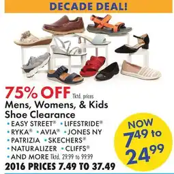 Boscov's Mens, Womens, & Kids Shoe Clearance offer