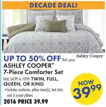 Boscov's ASHLEY COOPER 7-Piece Comforter Set offer