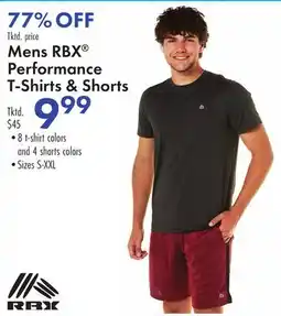 Boscov's Mens RBX Performance T-Shirts & Shorts offer
