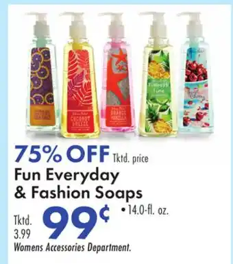 Boscov's Fun Everyday & Fashion Soaps offer