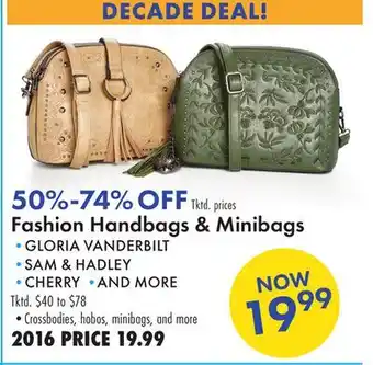 Boscov's Fashion Handbags & Minibags offer