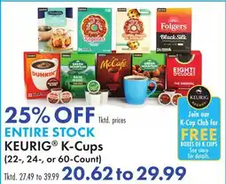 Boscov's KEURIG K-Cups offer