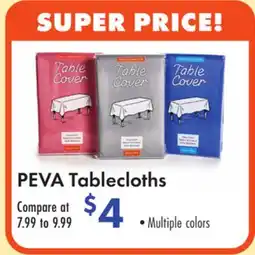 Boscov's PEVA Tablecloths offer