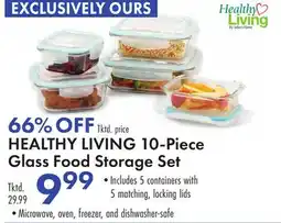 Boscov's HEALTHY LIVING 10-Piece Glass Food Storage Set offer