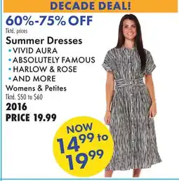 Boscov's Summer Dresses offer