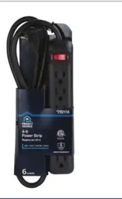 Lowe's 4-ft 6-Outlet Power Strip offer