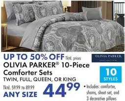 Boscov's OLIVIA PARKER 10-Piece Comforter Sets offer
