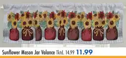 Boscov's Sunflower Mason Jar Valance offer