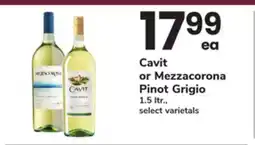ACME Cavit or Mezzacorona Pinot Grigio offer
