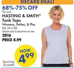 Boscov's HASTING & SMITH Tank Tops offer