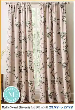 Boscov's Martha Stewart Chinoiserie, Sunflower Mason Jar Valance Text offer