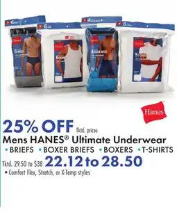 Boscov's Mens HANES Ultimate Underwear offer